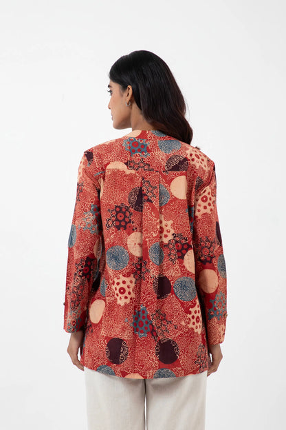 Block printed Alizarine Forever Kurta