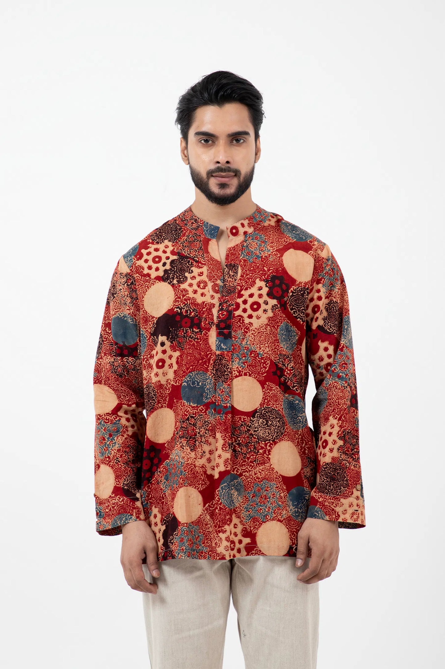 Block printed Alizarine Forever Kurta