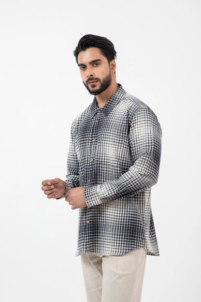 Kala Cotton BnW checks Everywhere Shirt