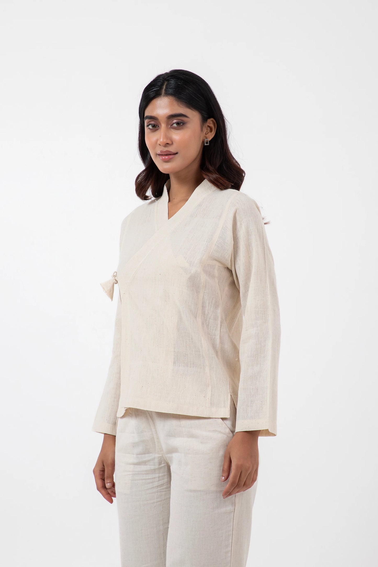 Kala Cotton Off-white Mughal Shirt