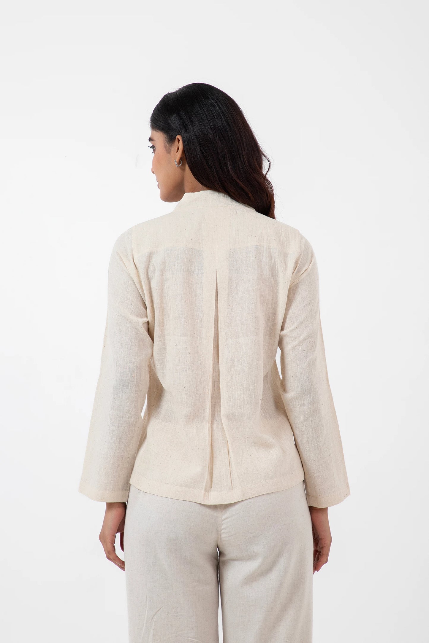 Kala Cotton Off-white Mughal Shirt