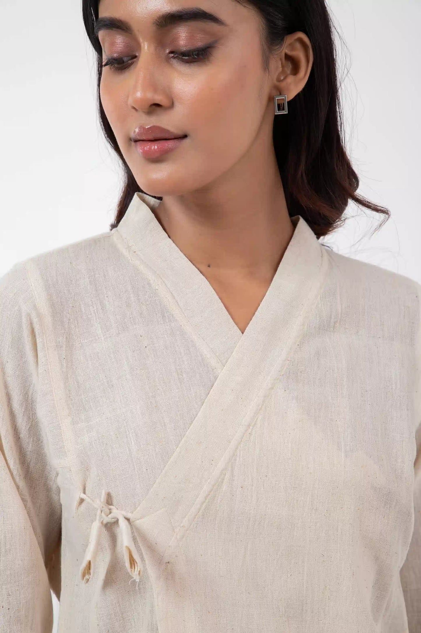 Kala Cotton Off-white Mughal Shirt