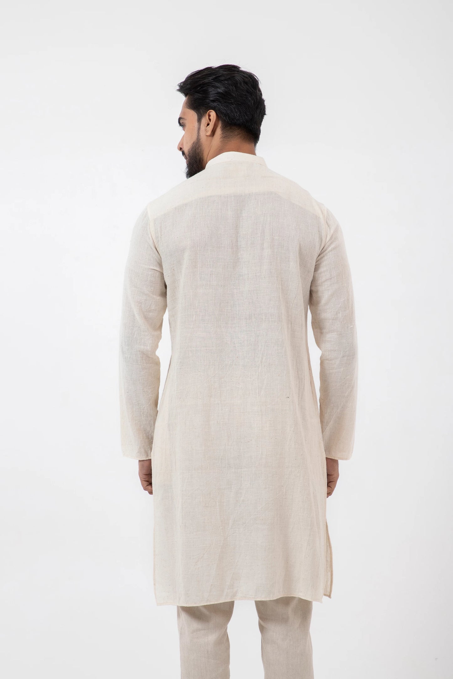 Kala Cotton Off-white Knee Length Kurta