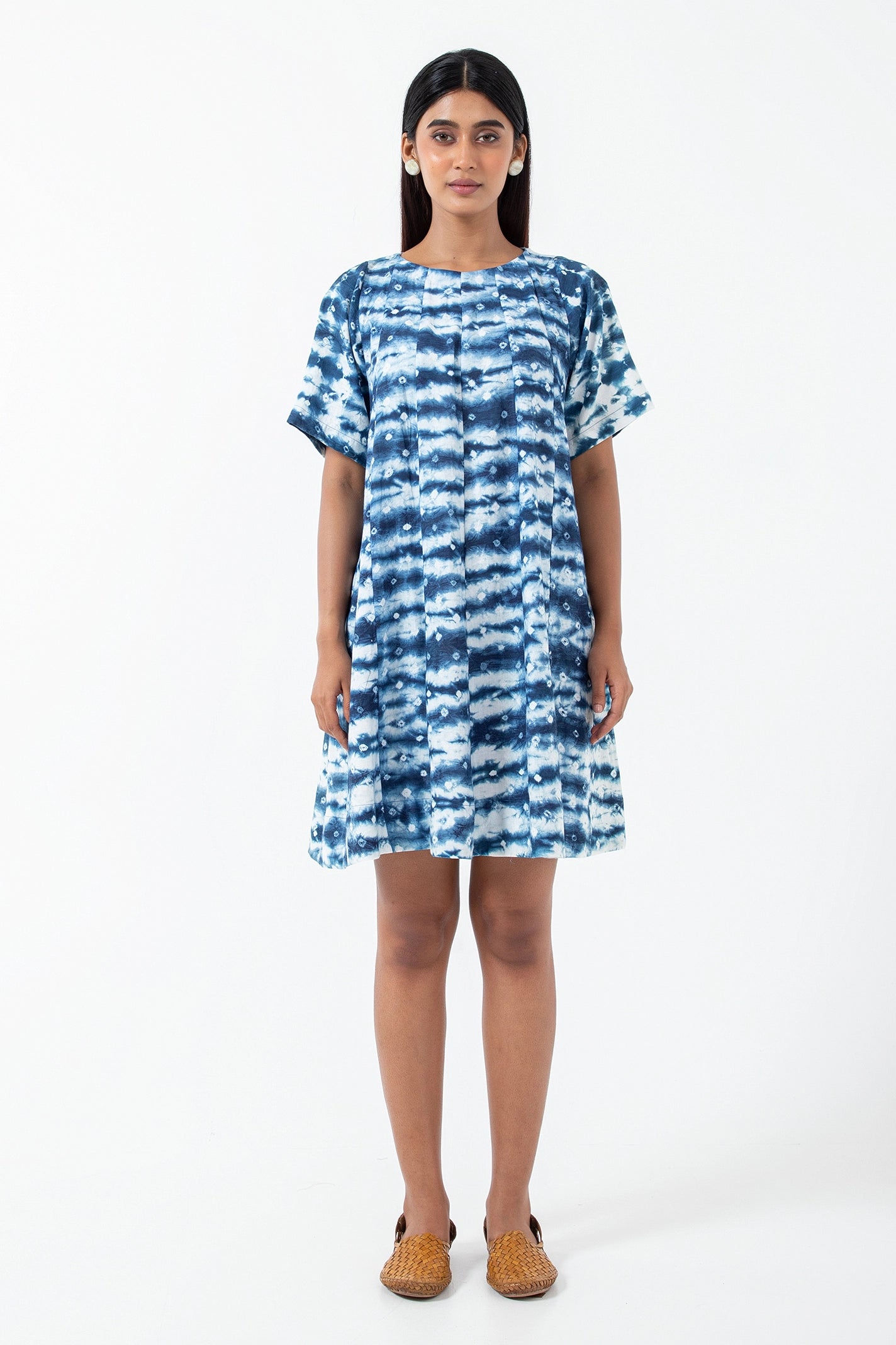 Bandhani Dot Wave Zero Waste Dress