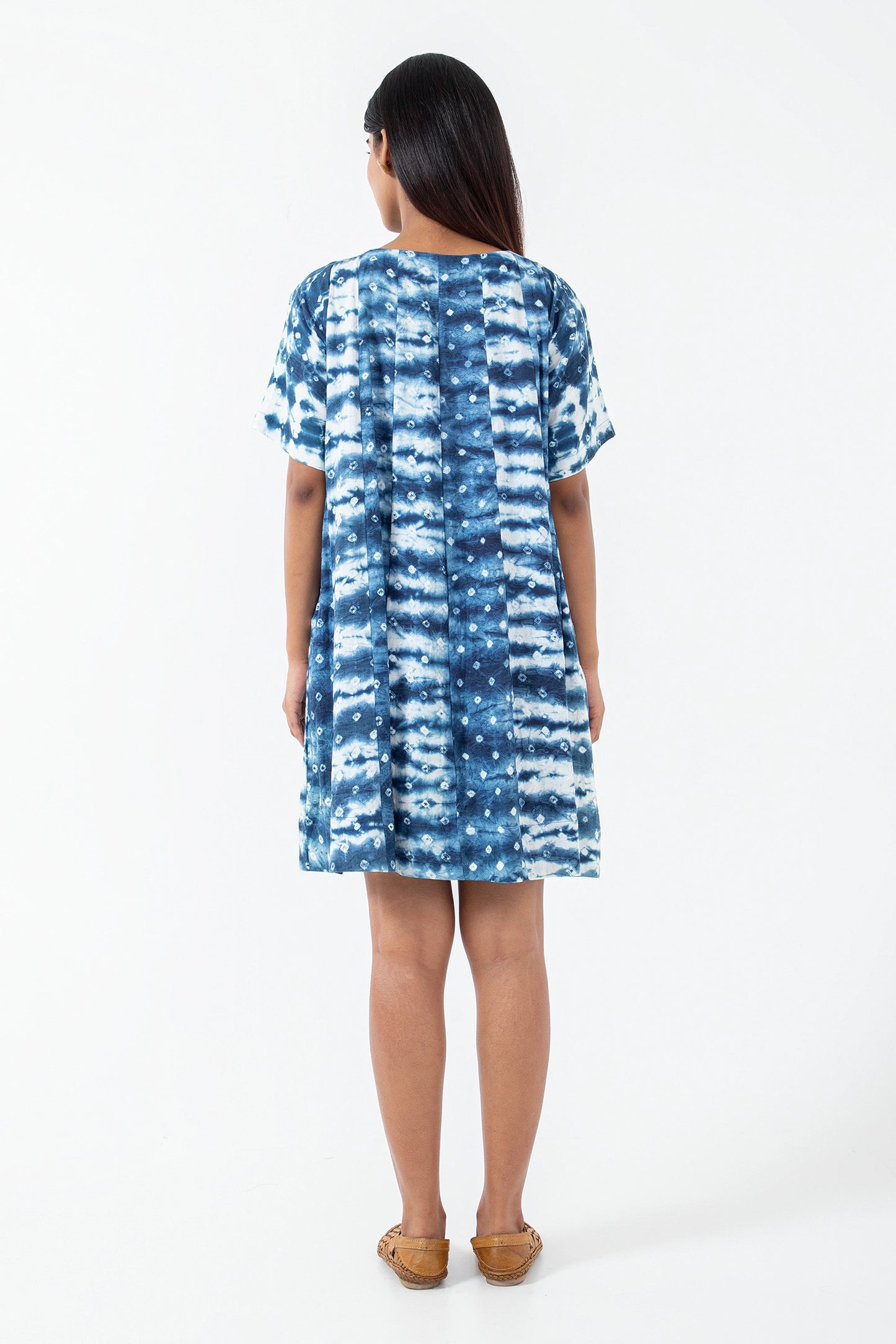 Bandhani Dot Wave Zero Waste Dress