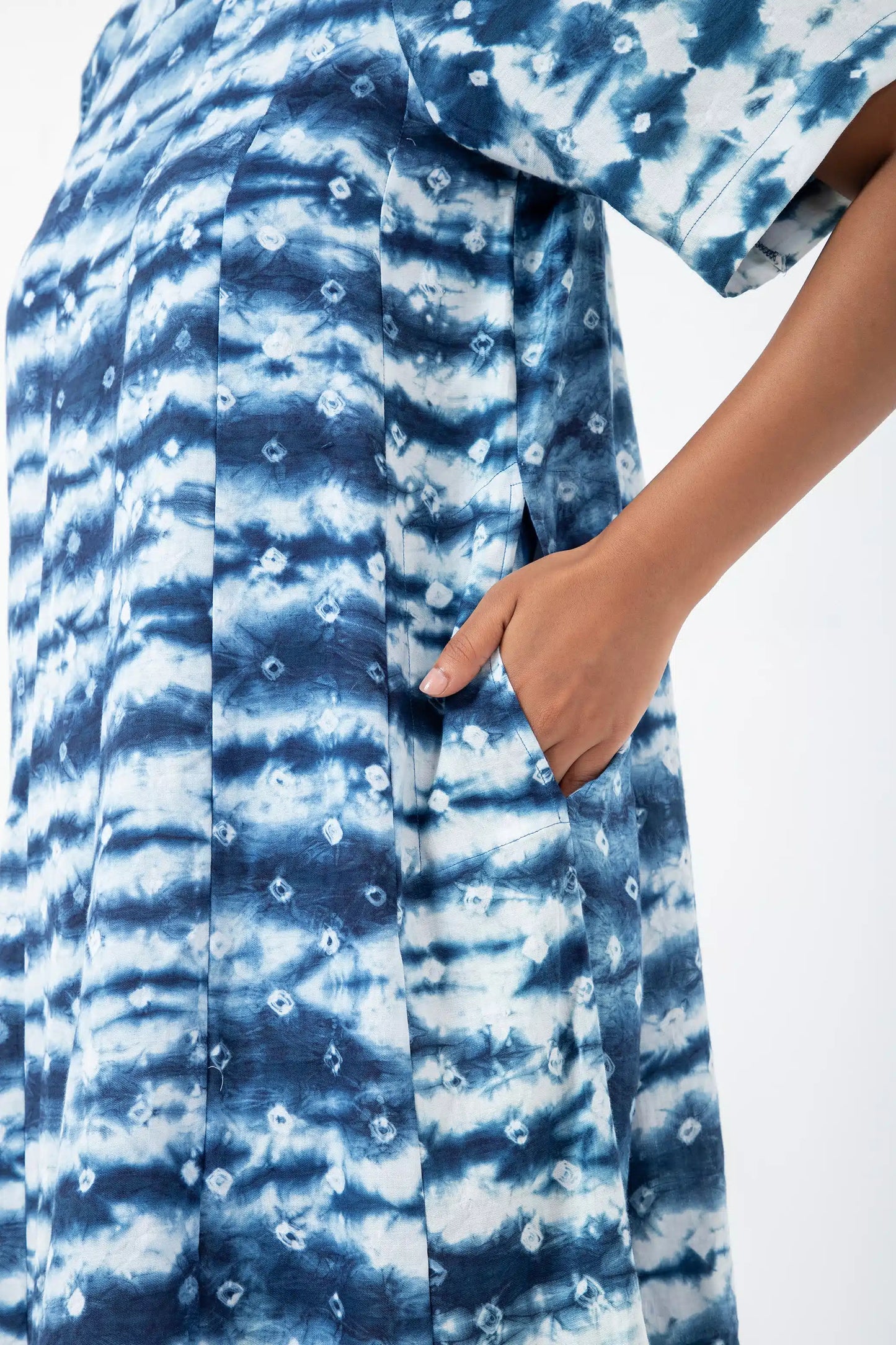 Bandhani Dot Wave Zero Waste Dress