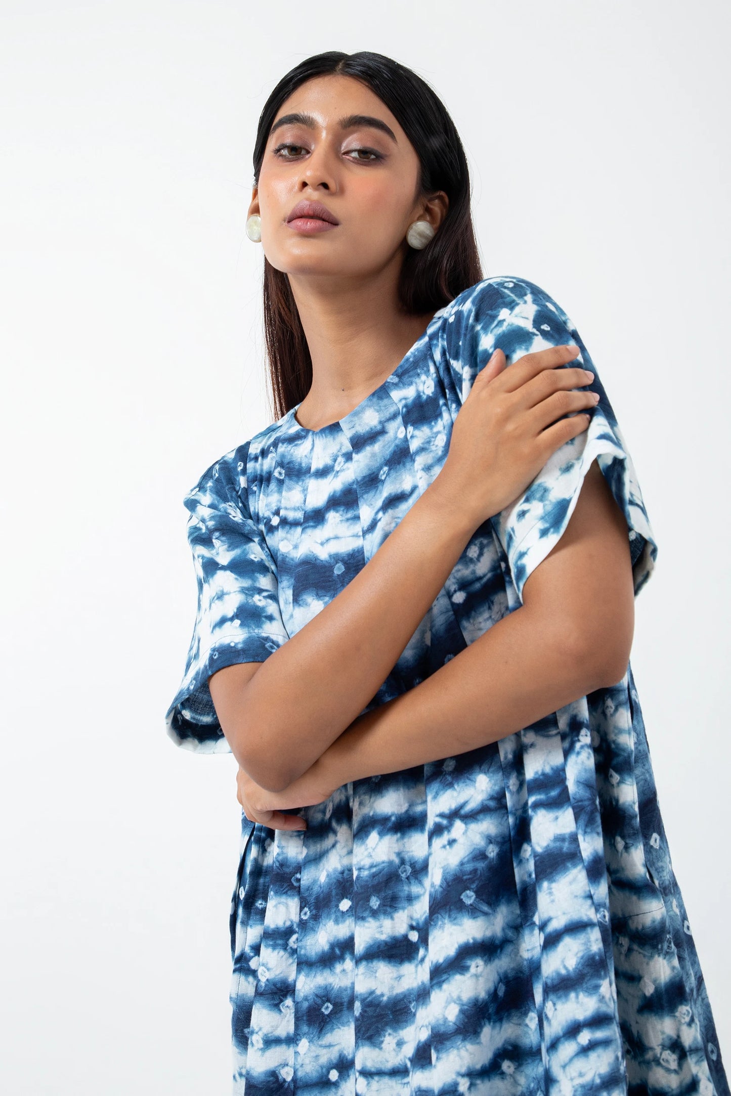 Bandhani Dot Wave Zero Waste Dress