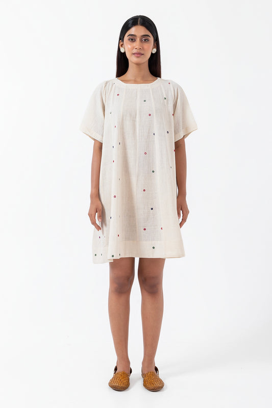 Kala Cotton Multi Mirror Zero Waste Dress