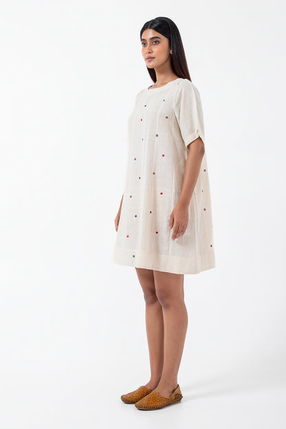 Kala Cotton Multi Mirror Zero Waste Dress