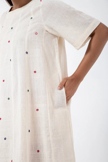 Kala Cotton Multi Mirror Zero Waste Dress