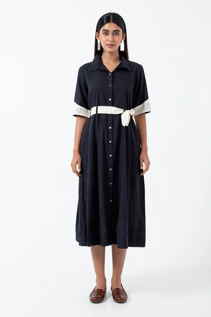 Kala Cotton Black Monday Dress