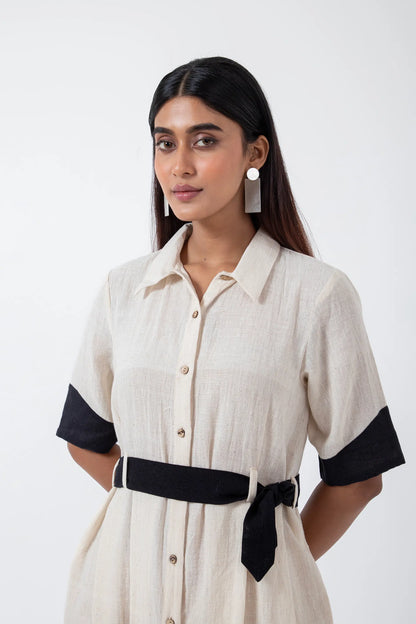 Kala Cotton Off-white Monday Dress