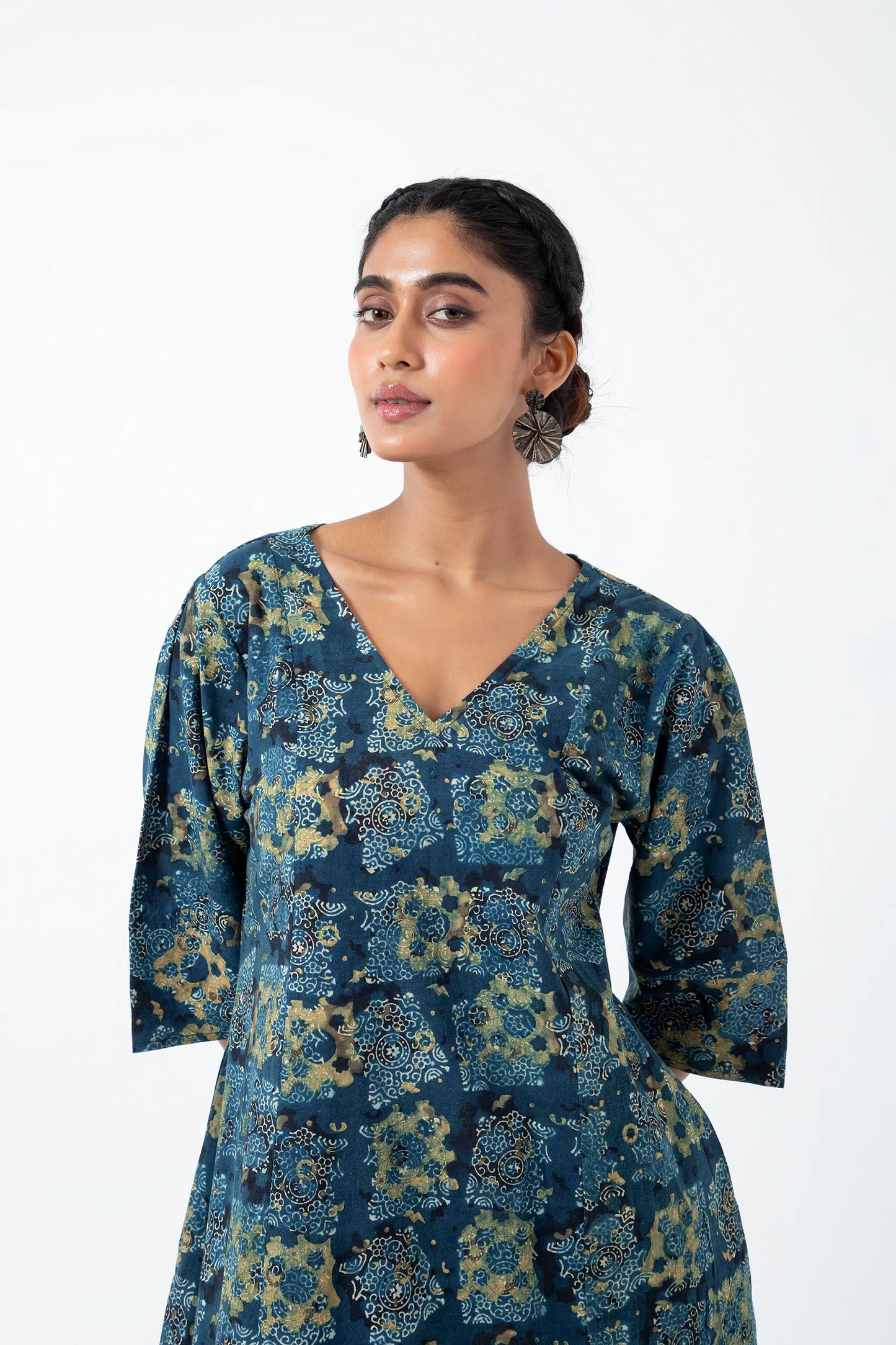 Block printed Atypical Seagreen Everyday Dress