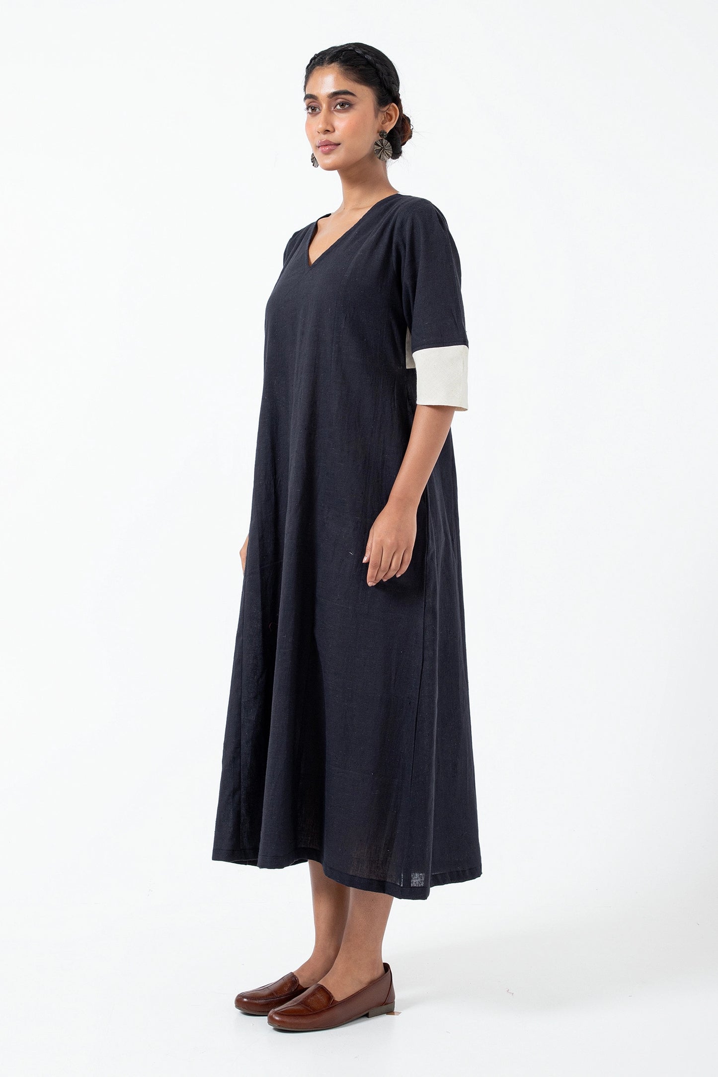 Kala Cotton Black Everyday Dress