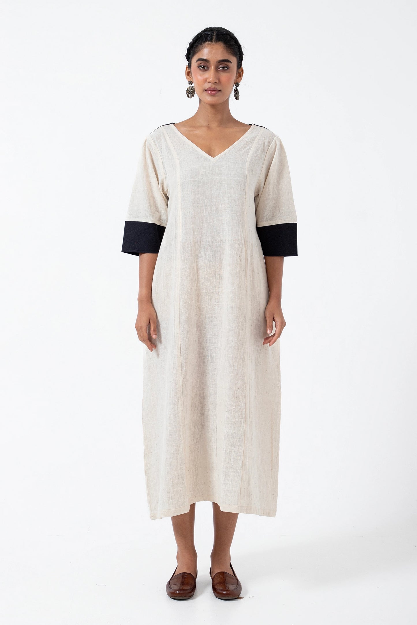 Kala Cotton Off-white Everyday Dress