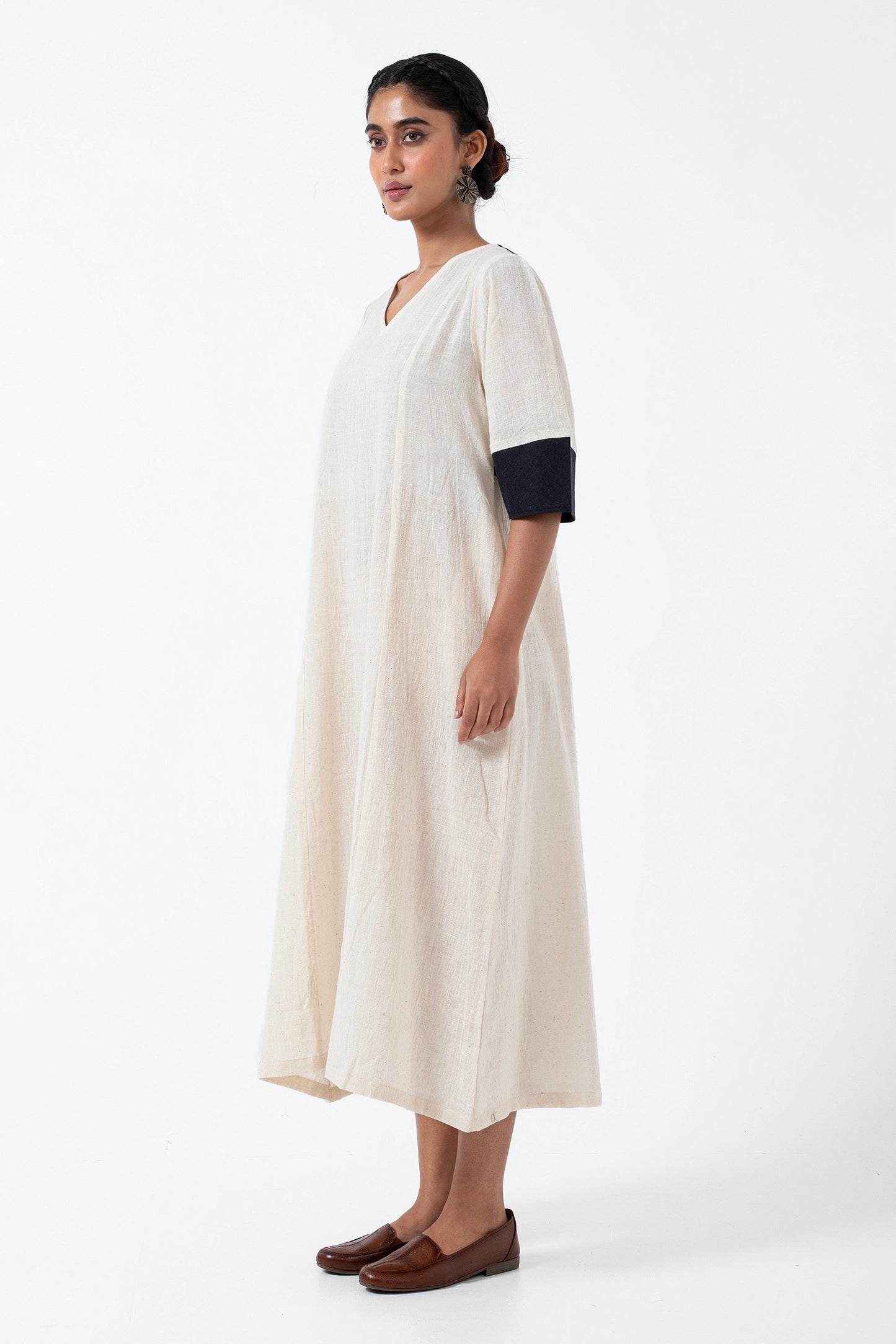 Kala Cotton Off-white Everyday Dress