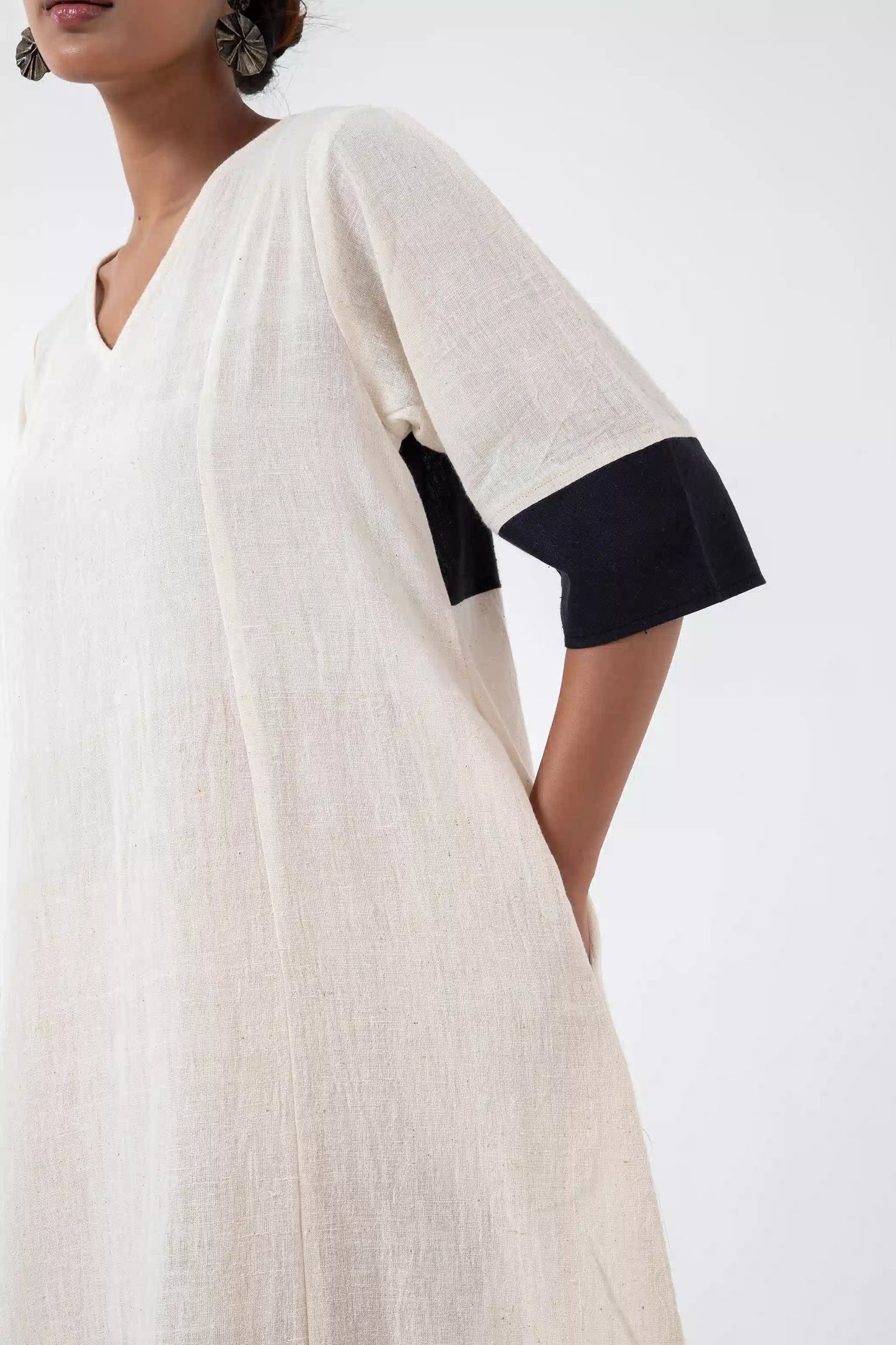 Kala Cotton Off-white Everyday Dress