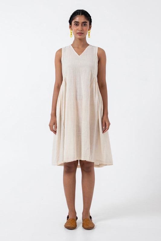 Kala Cotton Off-white Sunday Dress