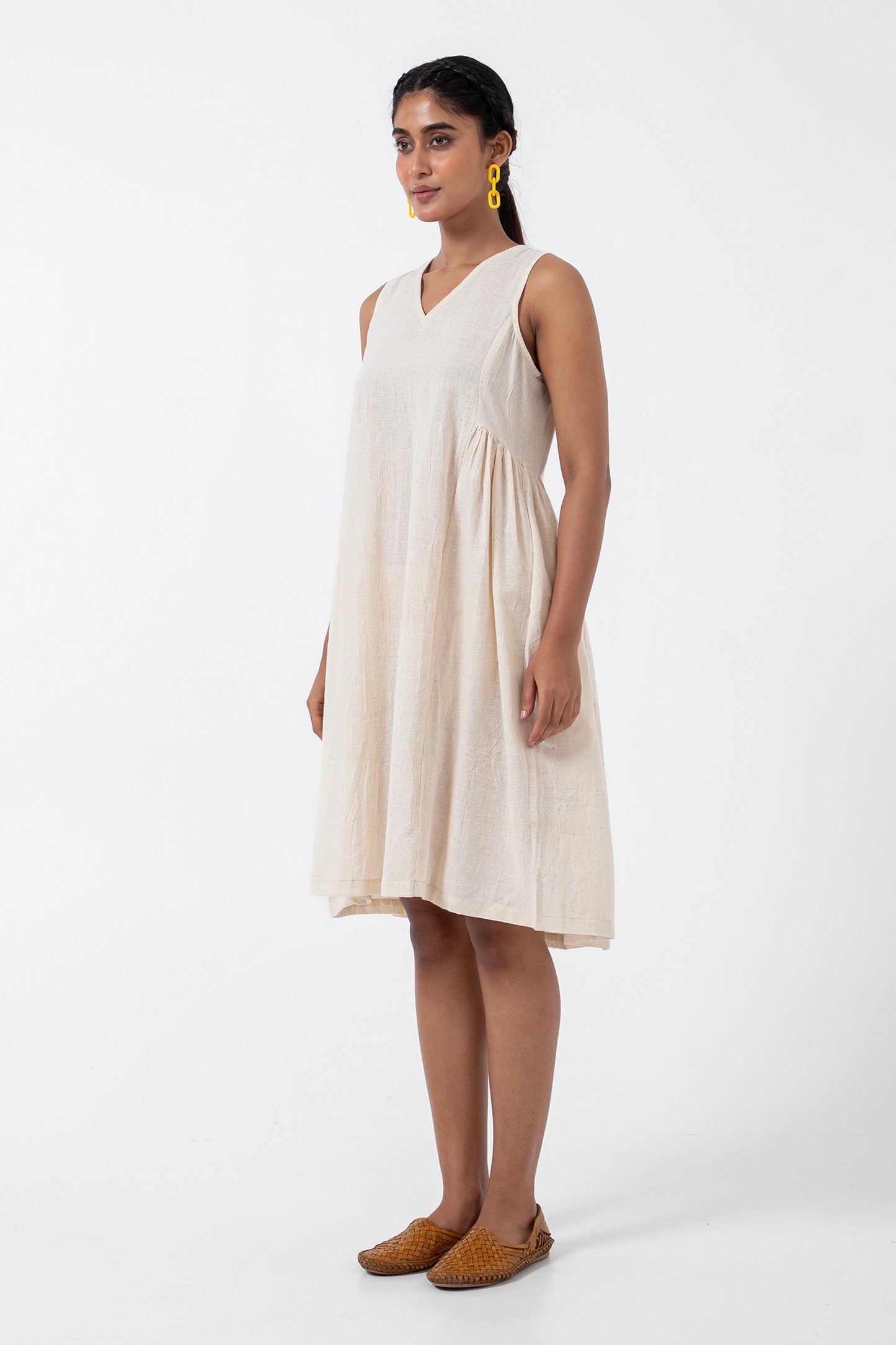 Kala Cotton Off-white Sunday Dress