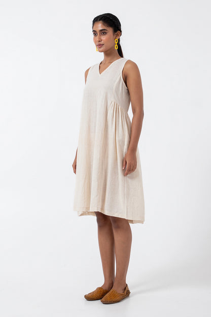 Kala Cotton Off-white Sunday Dress