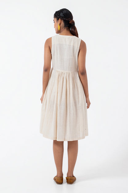 Kala Cotton Off-white Sunday Dress