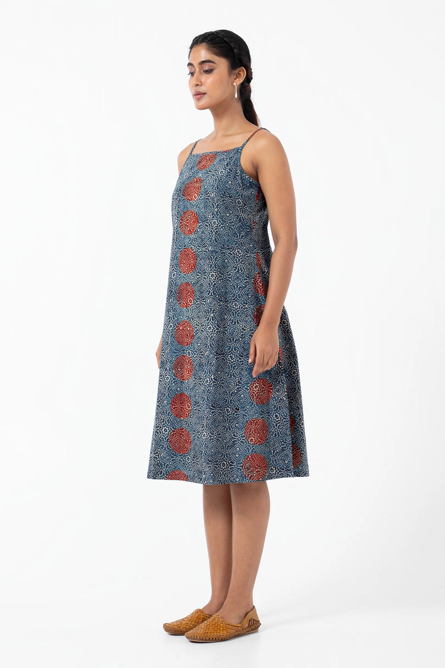 Block printed Sky stopper Summer Dress